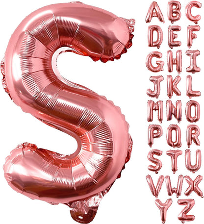 Lovoir 40 Inch Large Rose Gold Letter A Balloons Big Size Jumbo Mylar Foil Helium Balloon for Birthday Party Celebration Decorations Alphabet Rose Gold A