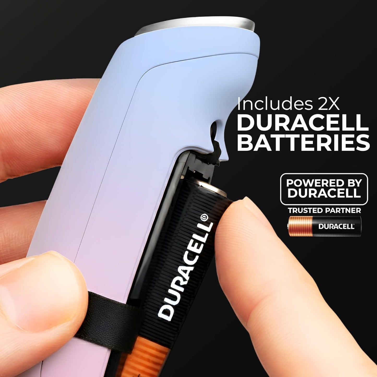 Zulay Kitchen Powerful Milk Frother Wand With Duracell Batteries - Ultra Fast Handheld Drink Mixer - Electric Whisk Foam Maker for Coffee, Lattes, Cappuccino & Matcha - Z1 Motor - Black - Colors B