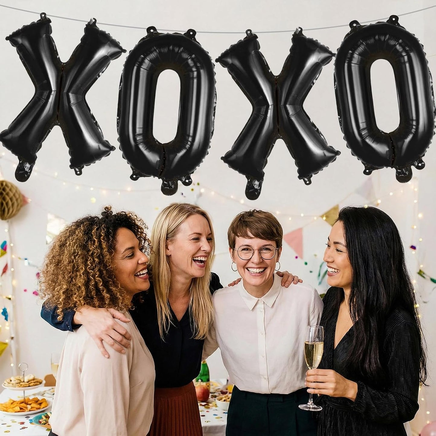Black Letter A Balloons, 40 Inch Large Foil Letter Balloons, Custom Phrase Balloon for Birthday Party Wedding Anniversary Decoration (Black A)