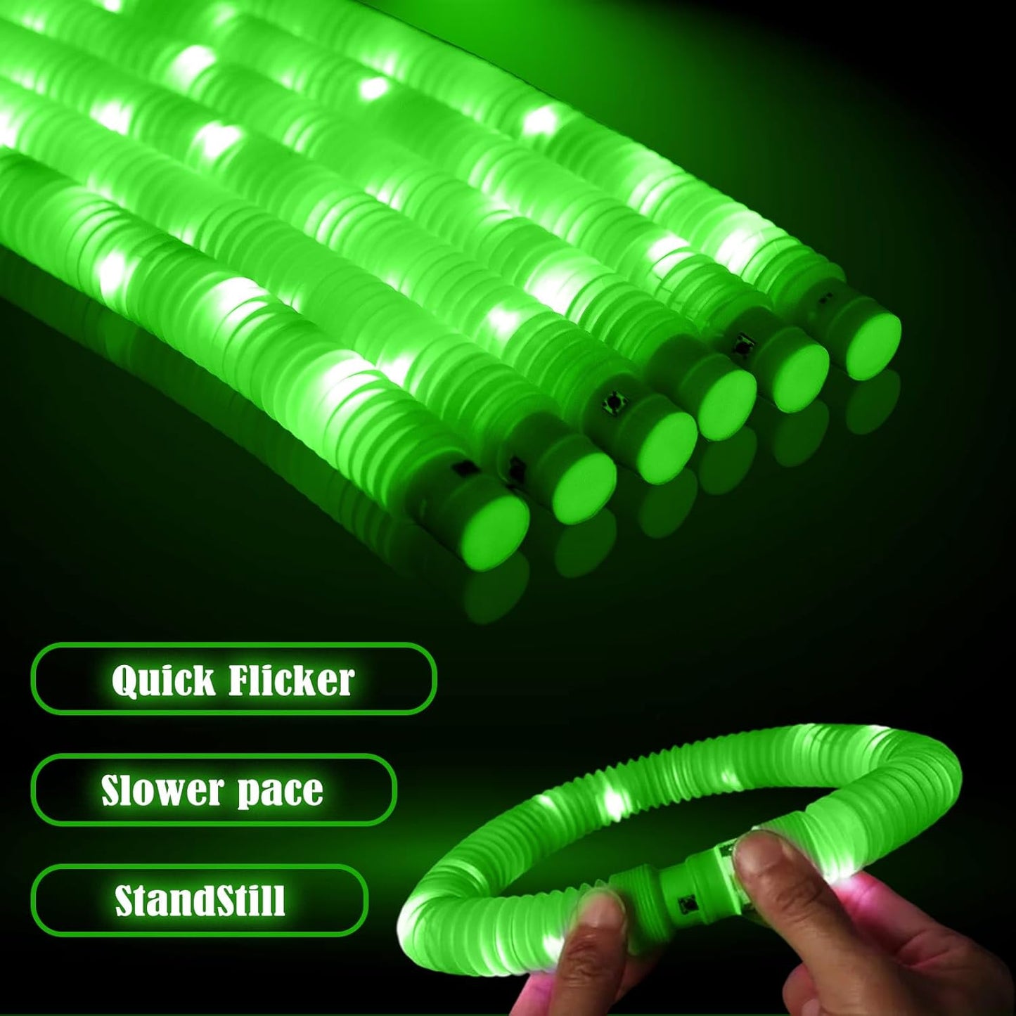 Orange 12PCS Glow Sticks Stocking Stuffers Party Favors-Glow in The Dark Party Supplies for Kids and Adults, Perfect for Festivals, Birthday Parties, Raves, Concerts, and Camping Decorations