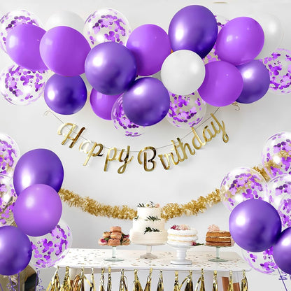 Gold Confetti Balloons, 50 Pcs 12 Inch, Glitter Gold Confetti Party Balloons, Party Decorations, Birthday Wedding Baby Shower Party Balloons Decorations