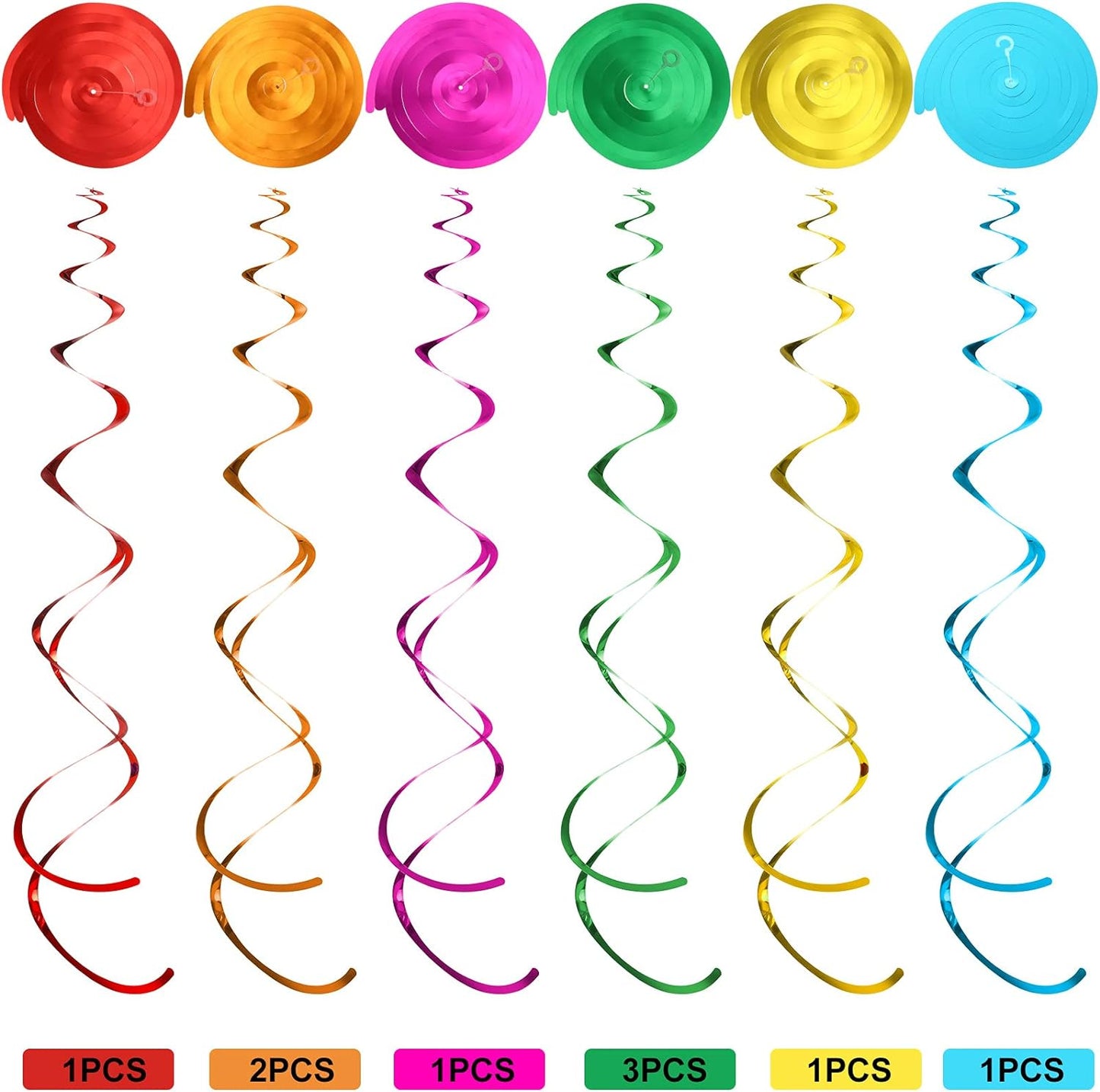 Outus 30 Pieces Hawaiian Luau Birthday Party Hanging Swirl Decorations, Flower Tropical Palm Flamingo Sign Foil Ceiling Decor for Floral Tropical Party Summer Beach Pool Tiki Supplies(Summer)