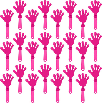 24 Pcs Orange Hand Clappers 7.5 Inch Clappers Noisemakers Noise Makers Party Favors Plastic Party Clapper for Sporting Events Cheers Ball Dance Basketball Football Noisemakers（Orange）