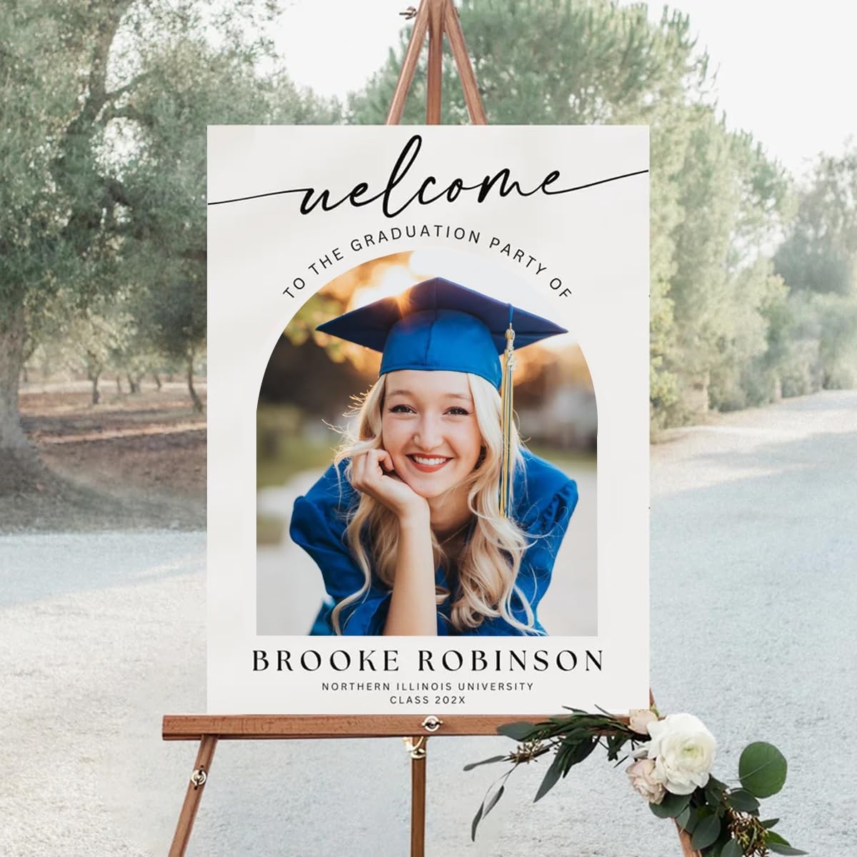 Graduation Party Welcome Sign, Photo Graduation Poster, Graduation Decorations, Grad Party Sign, Grad Welcome Sign, Graduation gift for best friend, Graduation gift for daughter, sister, brother - 1