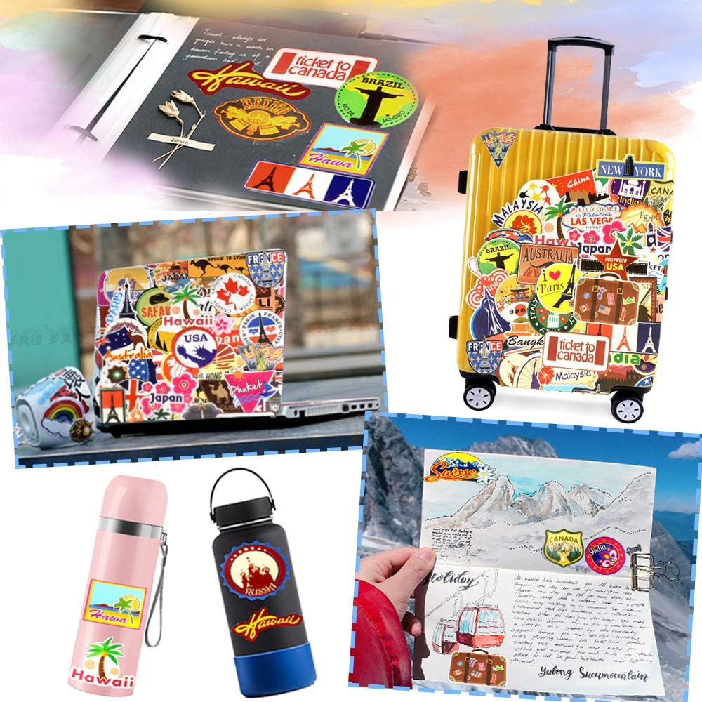QTL Neon Stickers for Teens & Students Prizes, Waterproof Vinyl Party Favor Stickers, School Rewards, Water Bottle and Laptop, 50PCS - Colors B