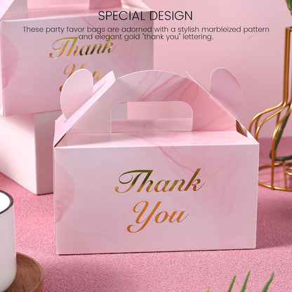 VGOODALL 16PCS Gable Treat Boxes Goodie Bags, 6x3.5x3.5inch Colorful Paper Gift Boxes for Kids Snacks, Candy, Toys, Birthday Party, Wedding