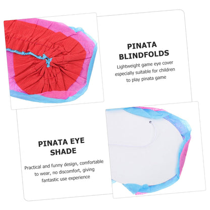 minkissy 2pcs Pinata Eye Masks Fun Party Props for Birthday and Fiesta Games Lightweight Blindfolds for Pinata Activities for Celebrations