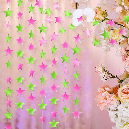 Patelai Glitter Star Garland Banner 2026 Graduation Decor 130 Feet Star Hanging Banner Twinkle Backdrop for Party Birthday Classroom Wedding Supplies(Gold)