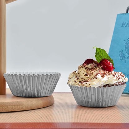 200 Pcs Gold Foil Cupcake Liners Standard Baking Cups Muffin Paper Cases
