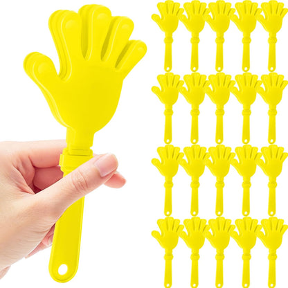 20 Pcs Hand Clappers Noisemakers 7.5 Inch Clappers Noisemakers Plastic Hand Clappers for Birthdays Game Football Sporting Events Cheers Supplies Dance Basketball Football Noisemakers(Purple)