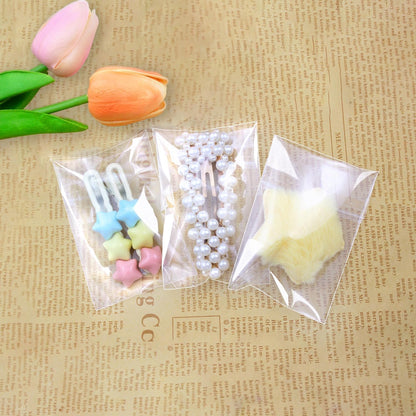 PigPotParty Cookie Bags 4''x 6", 100 Pcs Self Sealing Cellophane Treat Bags, Small Clear Plastic Goodie Bag for Gift, Snack, Party Favor, Candy