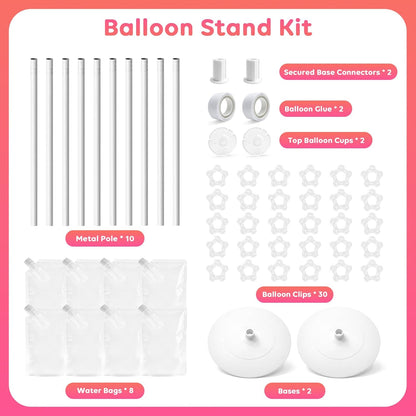Tamodan 2026 Upgraded and Reinforced Balloon Column Kit Set of 2, 79 Inch Balloon Tower Reusable Metal Spiral Design, Balloon Stands for Floor Weddings, Baby Showers & Balloons Not Included.