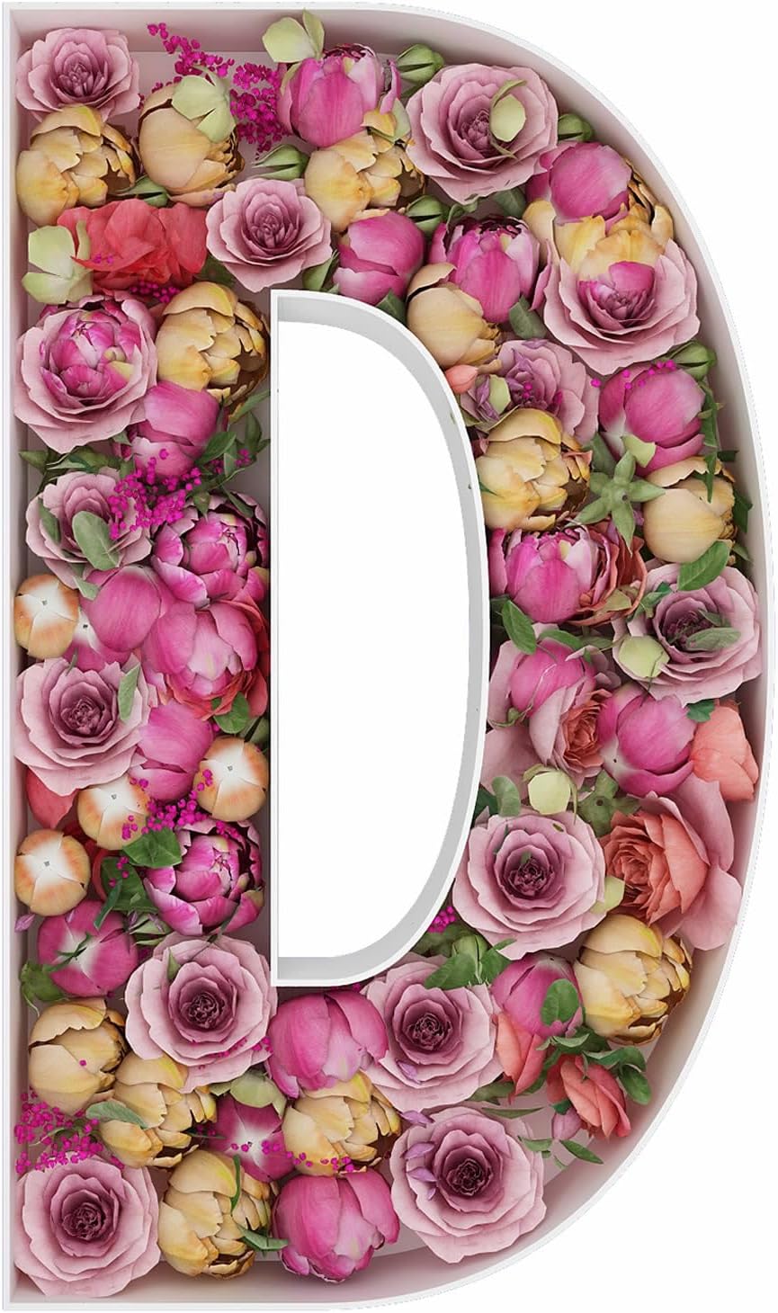 JW Passion - Premium Quality Made 3FT Tall Mosaic Balloon Frame Big Marquee Light Up Letters DIY Kit for Birthday Party Wedding Backdrop Decor Letter A Pre-Cut Foam Board