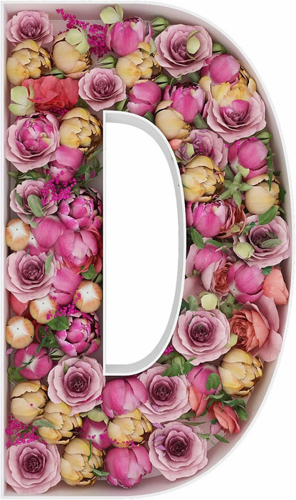 JW Passion - Premium Quality Made 3FT Tall Mosaic Balloon Frame Big Marquee Light Up Letters DIY Kit for Birthday Party Wedding Backdrop Decor Letter A Pre-Cut Foam Board