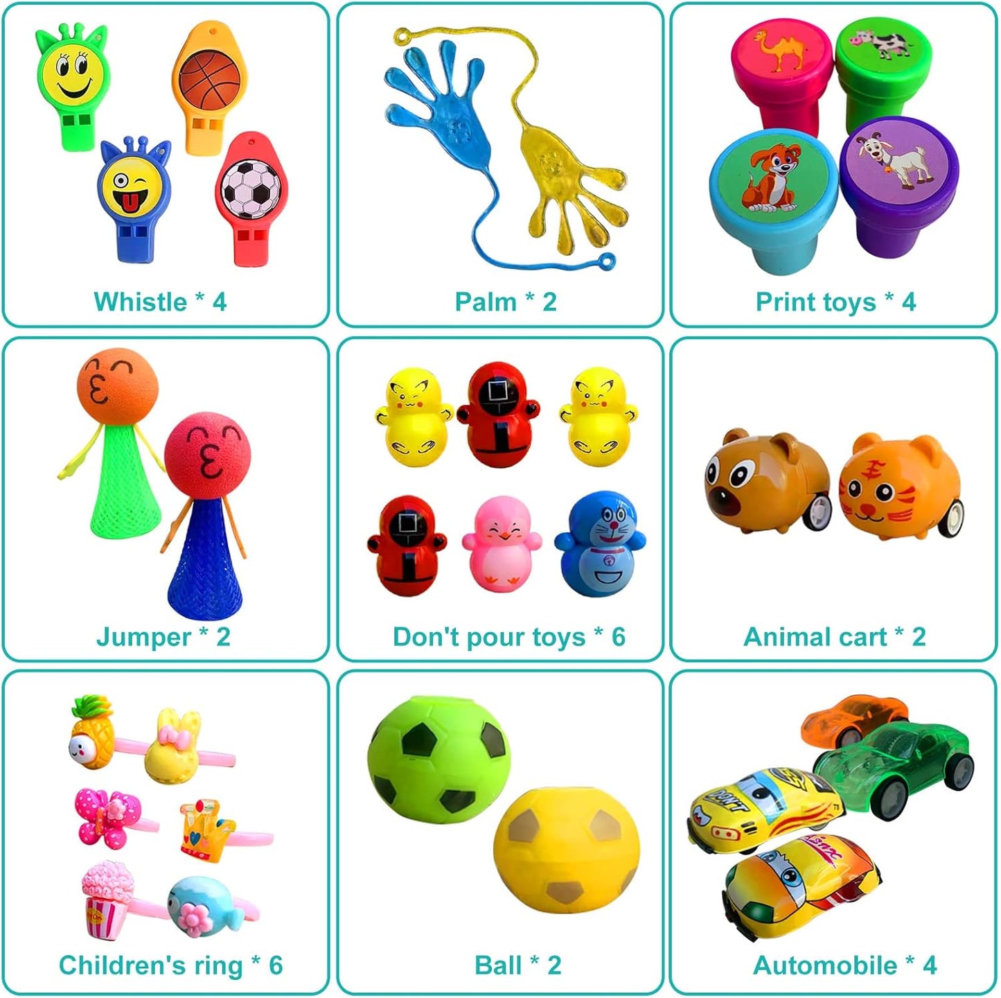 Party Favors for Kids, 64 Pcs Small Toys Prizes Bulk, Easter Basket Goodie Bag Stuffers, Pinata Egg Fillers, Treasure Box Toys for Classroom, Prize Box Birthday Gift Bag Student Rewards