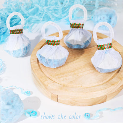Streamer Poppers No Mess Party Hand Throw Confetti for Birthday/Wedding/Graduation 10 Pcs (Blue)