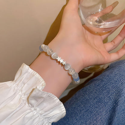 Long tiantian Moonstone Bracelet Glow in the Dark Bracelets Moonstone Jewelry for Women Crystal Bracelet Glow in the Dark Jewelry for Women Trendy Gifts for Christmas