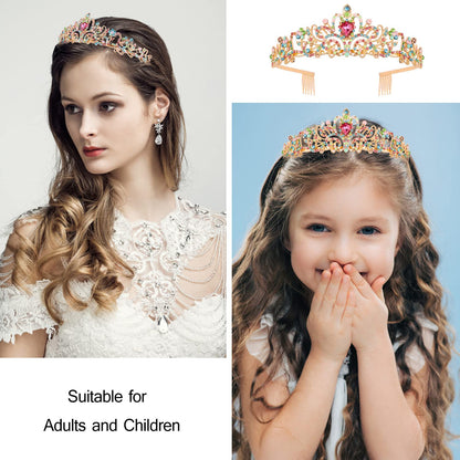Princess Birthday Tiara - Happy Crown for Girls & Women, Decorative Accessory