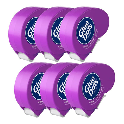 Glue Dots .375" Poster Dot Disposable Dispenser - 200 Clear Dots