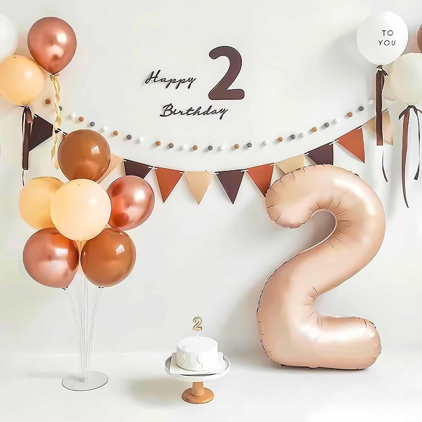 JOYYPOP 4 Sets Balloon Stand Kit For Table, Balloon Sticks with Base Birthday Graduation Party Decorations Wedding