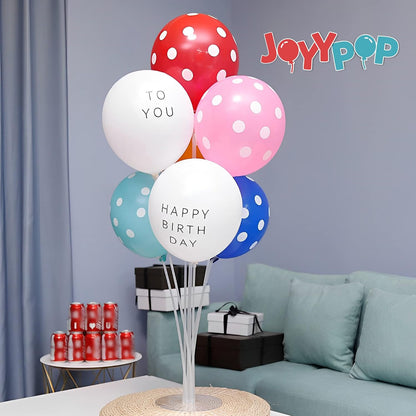 JOYYPOP 4 Sets Balloon Stand Kit For Table, Balloon Sticks with Base Birthday Graduation Party Decorations Wedding