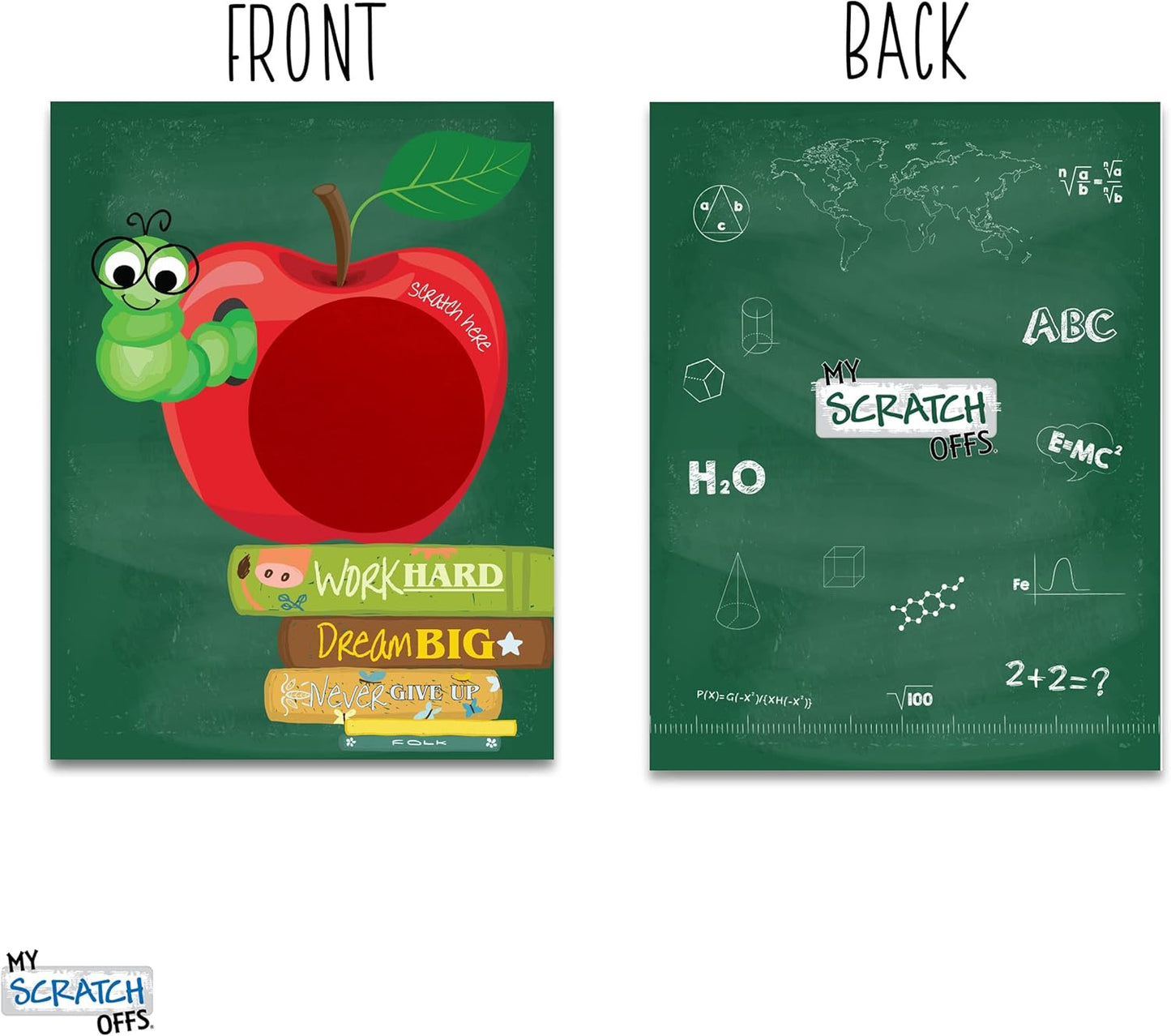 My Scratch Offs - Customizable Scratch-Off Cards Graffiti Design for Prizes, Classroom Rewards & Teacher Supplies, 50 Pack