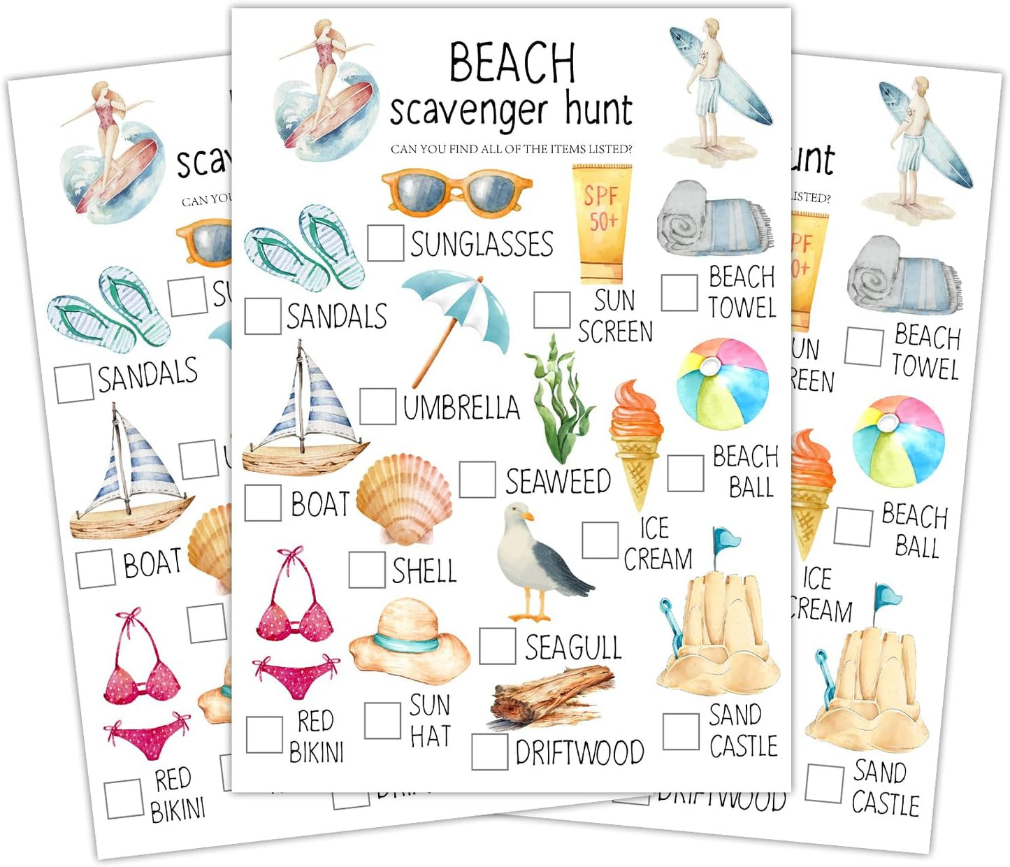 Insect Scavenger Hunt Cards Set of 30 Pcs, Nature Treasure Hunt Game for Family Friends, Outdoor Holiday Party Game Find and Seek Camping Activity -03