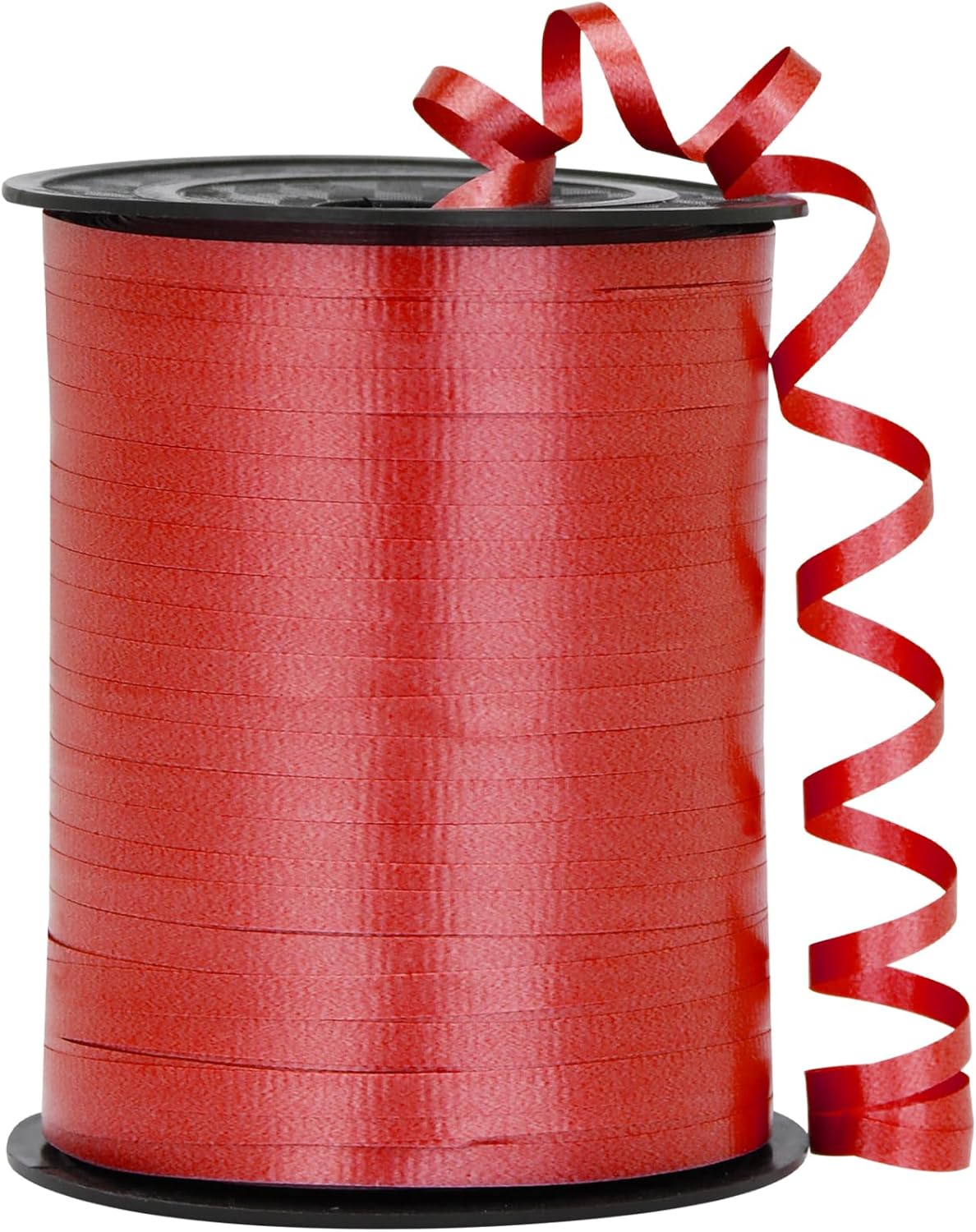 Black Ribbon - 500 Yard Crimped Curly Ribbon for Gift Wrapping, Balloons, Graduations, Halloween, Birthday Parties