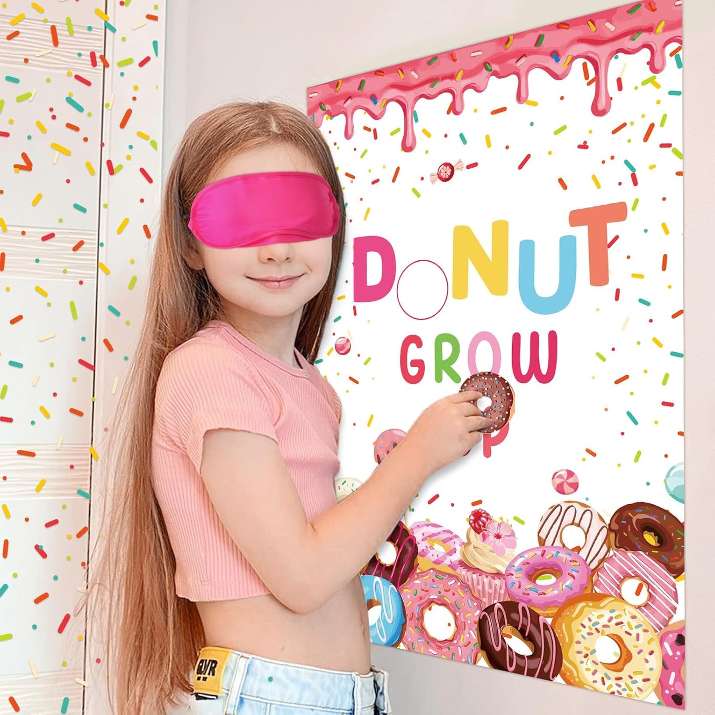 Pin The Crown on The Princess Party Games for Girls Princess Birthday Party with 24 Pcs Crowns, Large Princess Poster for Kids Girls Princess Birthday Party Princess Tea Party Decorations