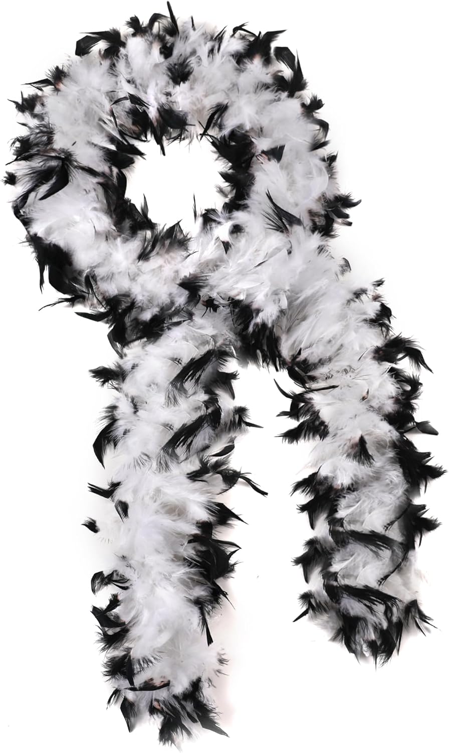 SOGUGOM Red 35g Feather Boas - 2 Yards Boa Feathers for Party, Wedding, Centerpieces, Concert, Costume and Christmas Tree(Red)