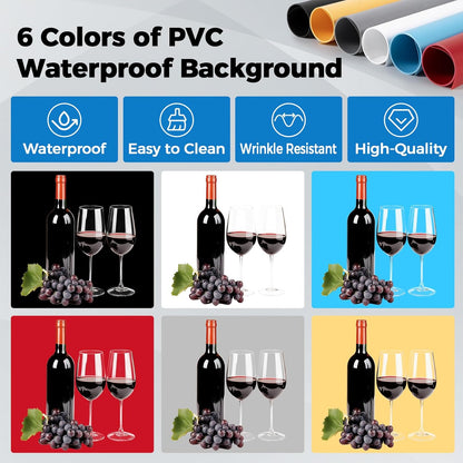 Photo Light Box, 12/16/20/24/32 Inch Photography Light Box with CRI>95 120 Light Beads. Dimmable Shooting Tent Kit with White and Warm Light. 6 Color Backdrops Photo Booth for Studio Products Display
