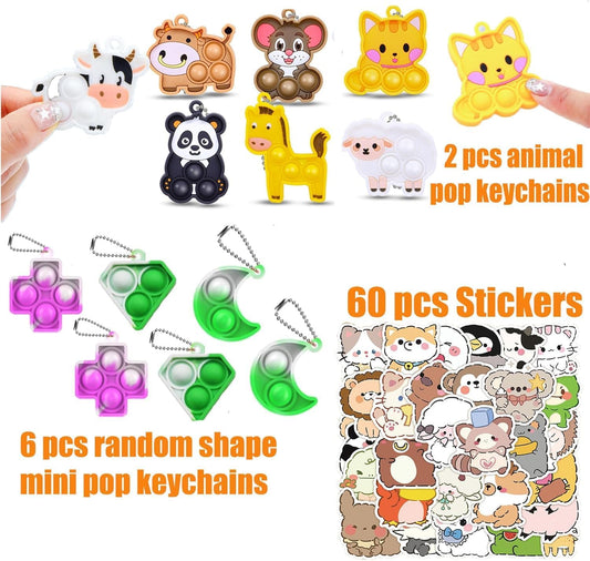 Sibucor 126 PCS Party Favors for Kids, Treasure Box Toys for Kids Classroom Prizes, Birthday Goodie Bags Stuffers, Pinata Filler, Treasure Chest, Prize Box Toys for Boys Girls 4-8