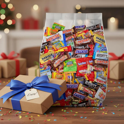 Assorted Chocolate and Candy Variety Pack Bulk - 2lb Bulk Candy Individually Wrapped - Assorted Candy for Pinata Stuffers, Party Favors, Goodie Bags and Office Snacks - 2 Pound Bag of Candy