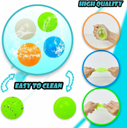 Glow in The Dark Sticky Balls that Stick to The Ceiling,Stress Balls for Kids and Adults,Glowing Sticky Ball,ASMR Cool Stuff for Teens,Elevated Ball,Glow Toys,LumiBalls,Stocking Stuffers(4Pcs)