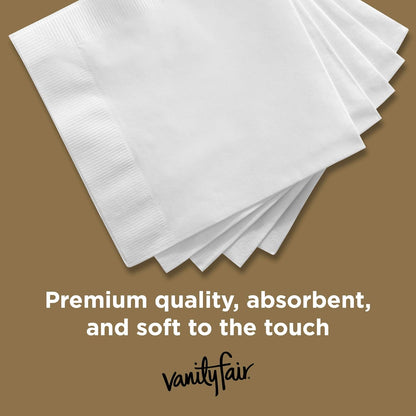 Vanity Fair Entertain Paper Napkins, 40 Count, Disposable Napkins Made For Entertaining And Events