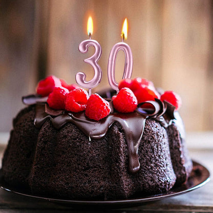 Beanlieve 10-Pieces Numeral Birthday Candles - Cake Numeral Candles Number 0-9 Glitter Cake Topper Decoration for Birthday,Wedding Anniversary,Party Celebration (Colourful)
