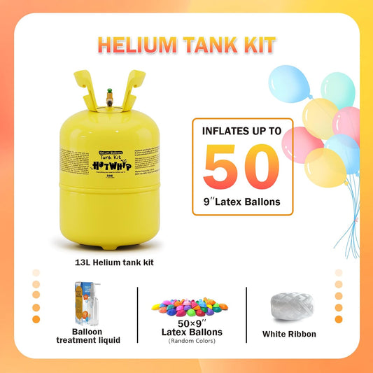 13L Helium Tank for Balloons At Home,Helium Balloon Tanks Up To 50 Latex Balloons