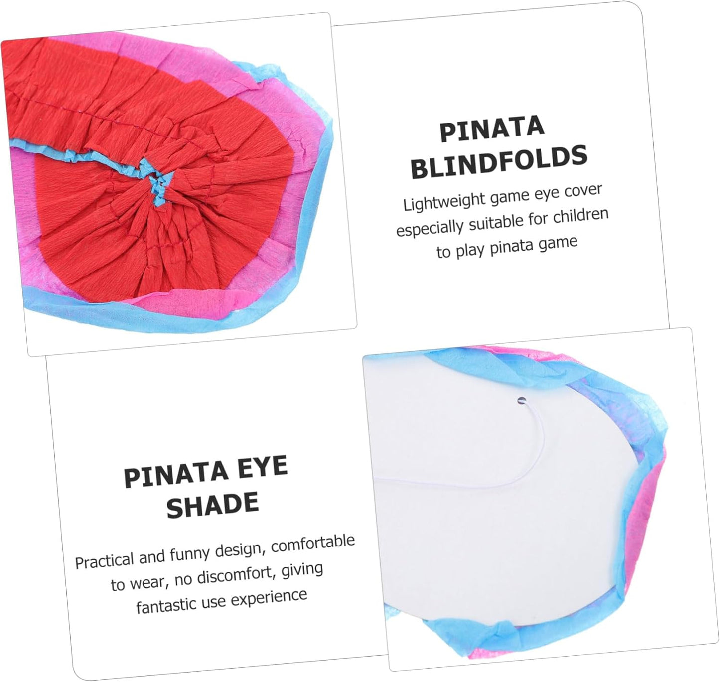 Ipetboom 2pcs Pinata Eye Masks Fun Blindfolds for Party Games for Birthday Celebrations Create Exciting Atmosphere for Group Activities