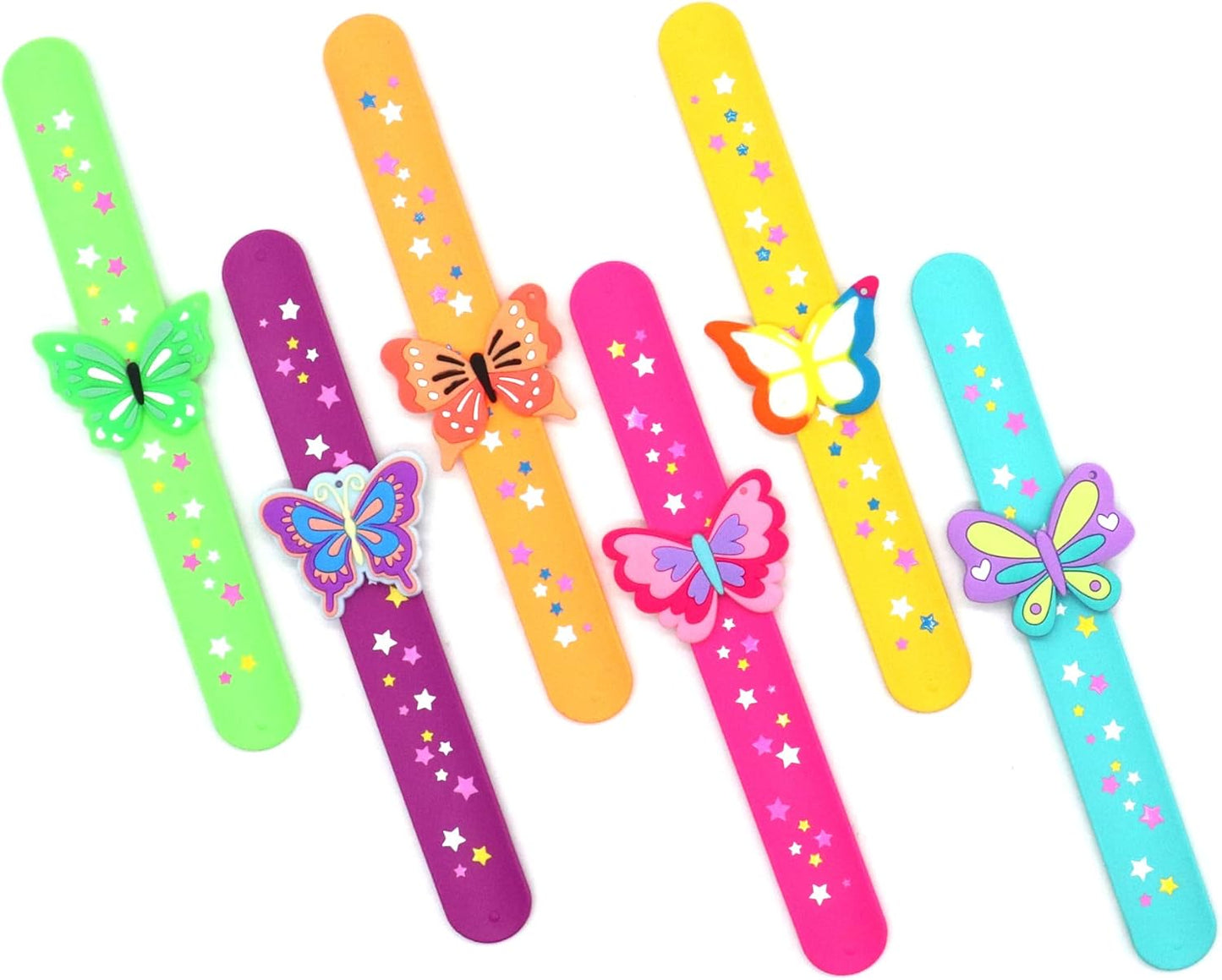 Cat Slap Bracelets for party- Silicone Wristbands Adjustable Party Favors, Classroom Prizes, Carnival Games - Birthday Gifts for Adults(6Pack)-LOCHSOEL