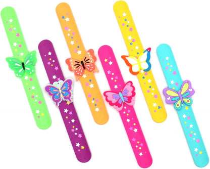 Cat Slap Bracelets for party- Silicone Wristbands Adjustable Party Favors, Classroom Prizes, Carnival Games - Birthday Gifts for Adults(6Pack)-LOCHSOEL