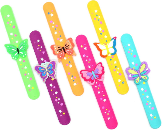 Cat Slap Bracelets for party- Silicone Wristbands Adjustable Party Favors, Classroom Prizes, Carnival Games - Birthday Gifts for Adults(6Pack)-LOCHSOEL