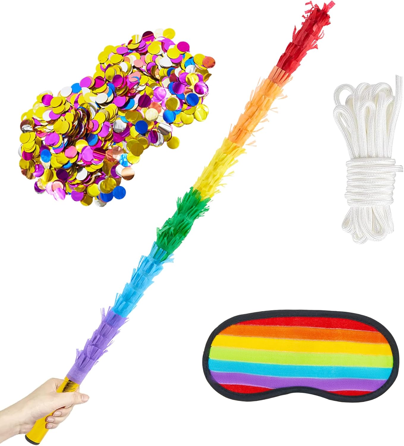 PCFING 30 Inch Piñata Stick Kit Blue Very Sturdy Will Not Break, Suitable for Boys Girls Adults Can Have Fun at Any Party