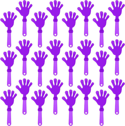 24 Pcs Orange Hand Clappers 7.5 Inch Clappers Noisemakers Noise Makers Party Favors Plastic Party Clapper for Sporting Events Cheers Ball Dance Basketball Football Noisemakers（Orange）