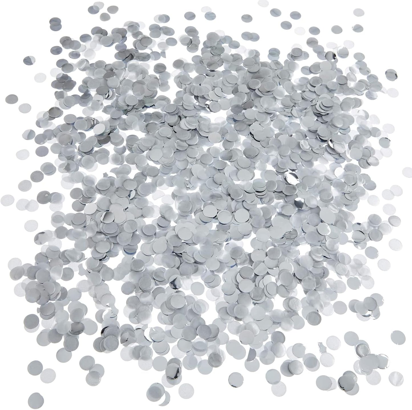 Sparkle and Bash Wedding Confetti Wands - 1.5 x 4.2 In, 20 Pack, Silver & White - Metallic Foil Dispenser for Send Off, Bridal Shower, Reception & Engagement Party