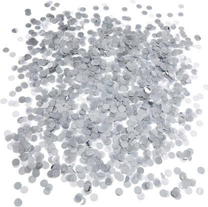 Sparkle and Bash Wedding Confetti Wands - 1.5 x 4.2 In, 20 Pack, Silver & White - Metallic Foil Dispenser for Send Off, Bridal Shower, Reception & Engagement Party