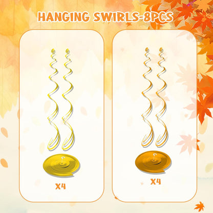YQUQWN 48 PCS Spring Hanging Swirls Decorations Sun Flowers Butterfly Ceiling Swirls Spring Summer Birthday Party Decorations for Classroom Baby Shower Streamers Decor