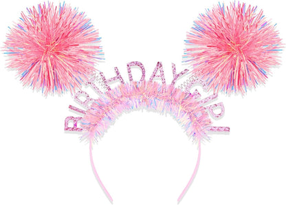 CAVETEE Happy Birthday Crown and Tiara for Women & Girls Party Decorations Gifts