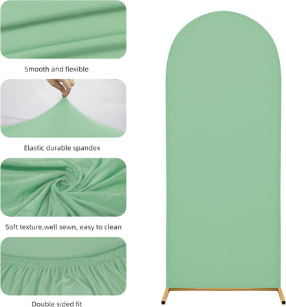 3-Piece Arch Cover Bundle – 7.2FT, 6.6FT & 6FT Stretch Spandex Backdrop Set – Wedding, Birthday & Photo Booth Arch Covers for Every Event