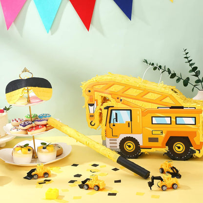 Baseball Piñata with Blindfold Bat for Birthday Party Softball Paper Piñata Sports Balls Confetti Baseball Party Supplies for Birthday Party Decorations 13.19 x 13.19 x 3 Inch(Cool)