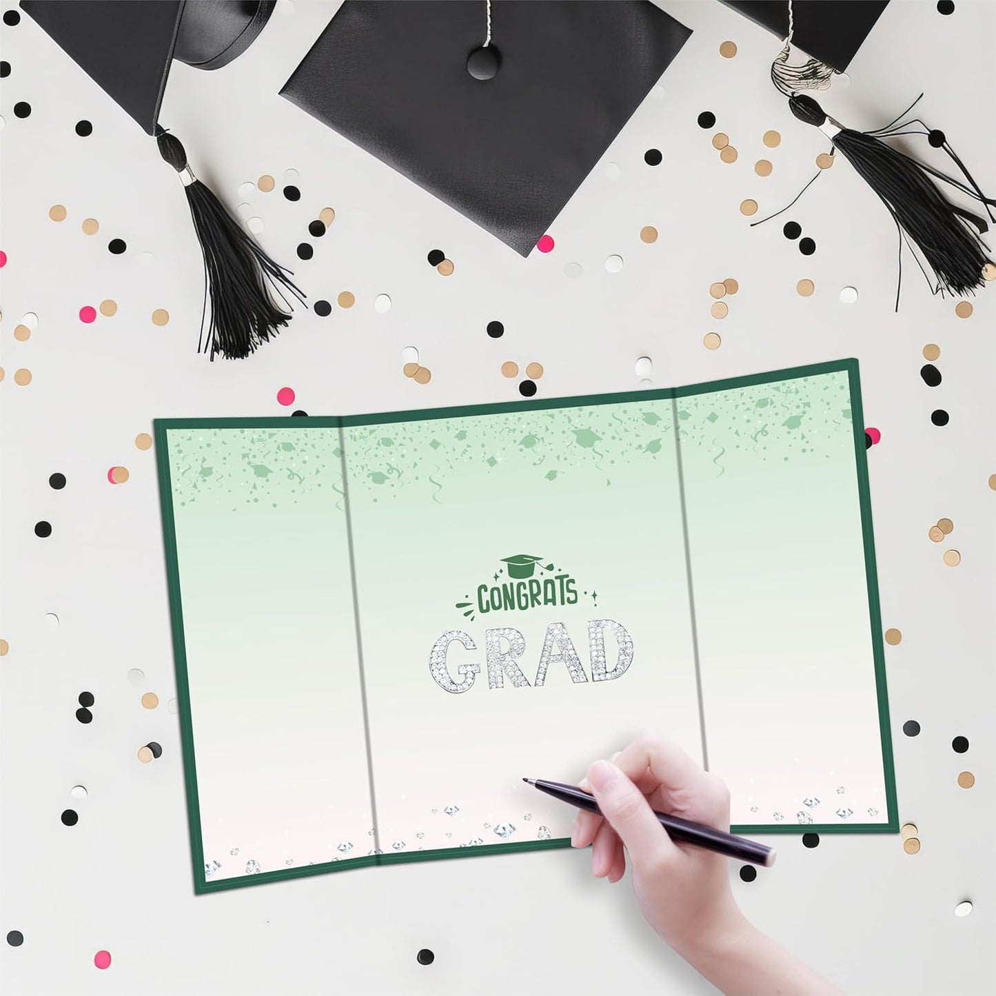 DYIRBIIY 18"X12" Graduation Signature Board - Class of 2026 - Grad Guest Book Alternative for College & High School Students, Congrats Graduate Gift, Party Favors & Decors(Blue) - A10
